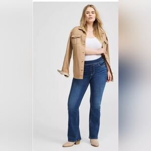 Torrid Lean Jean Slim Boot Super Soft Pull-on Elastic Waist Jeans 1X short